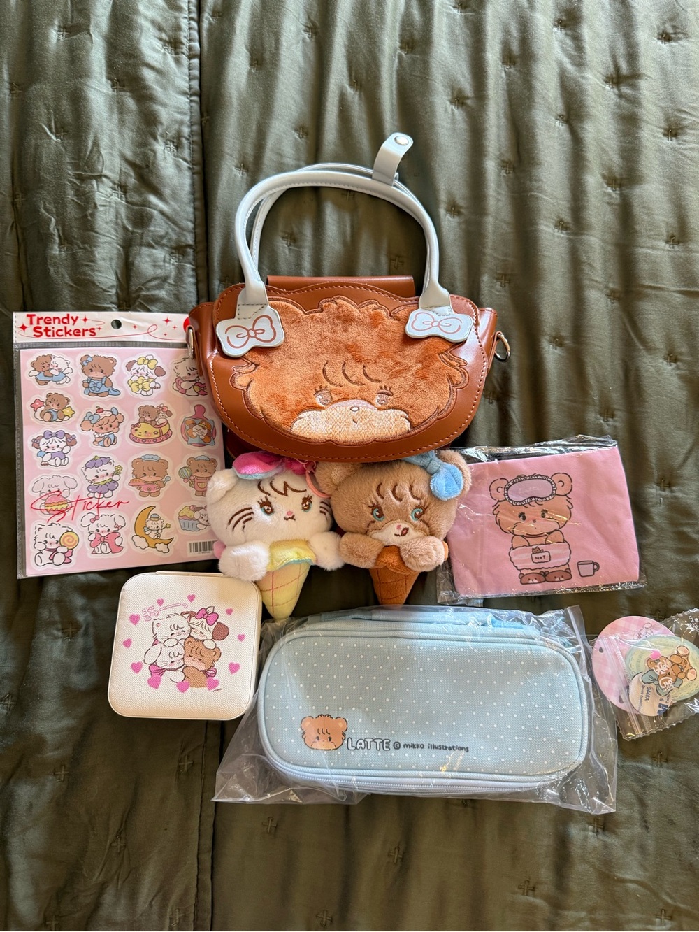 BUNDLE OF BRAND NEW MIKKO  Handbags/Pouch/Jewelry Box/Plush/Stickers